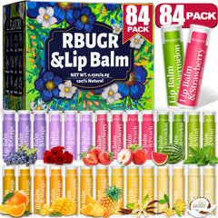 RBUGR rose flavor lip balm for on-the-go hydration.