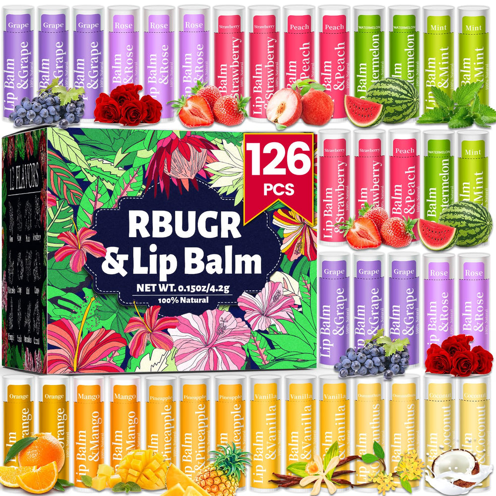 RBUGR lip balm bulk pack front view for gifting and bulk use