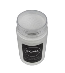 RCMA No Color Powder application brush showing easy, feather-light setting.