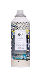 R+Co Halfpipe Dry Wax mist application shows lightweight texture and flexible hold.