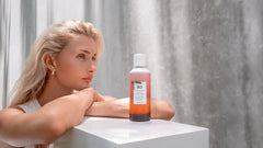 R+Co SUN CATCHER Hyaluronic Acid detail emphasizing deep hydration.