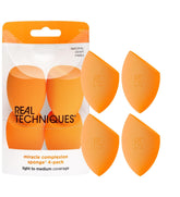 Real Techniques Miracle Complexion Sponge set of four for effortless blending.