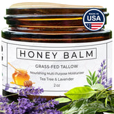 Really Good Blends Tallow Honey Balm jar close-up for deep hydration