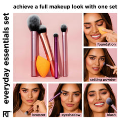 Real Techniques Everyday Essentials 300 Deluxe Crease Brush for seamless crease definition