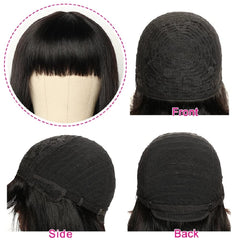 Rebasar glueless wear-and-go bob wig—secure, glue-free styling moment