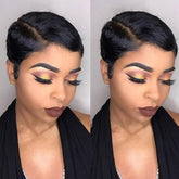 Rebecca Fashion short pixie cut lace front wig with natural hairline for daily wear