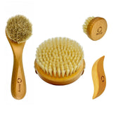 Reccsy dry brushing set packaging shows four exfoliation tools.