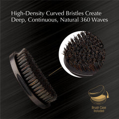 Red by Kiss Boar bristles close-up for smoothing medium to coarse hair