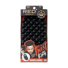 Red by Kiss BowWow Twist King close-up shows ergonomic grip for easy, precise styling.