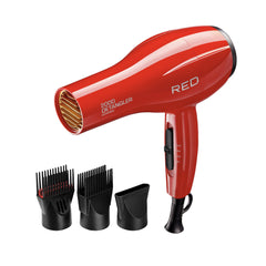 Red by Kiss Detangler Dryer Plus front view for all-in-one styling convenience.