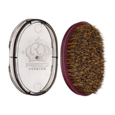 Red by Kiss Pocket Wave Bow Wow brush front view enhances 360 waves with curved bristles