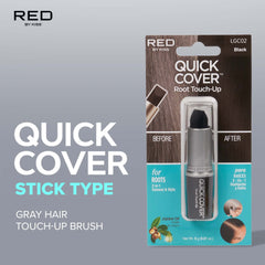 Red by Kiss Quick Cover Brush Tip detail enables precise root-line application.