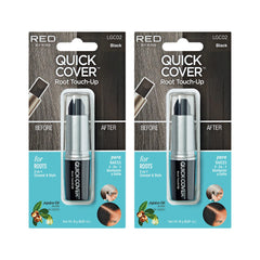 Red by Kiss Quick Cover Root Touch Up Stick compact for on-the-go gray root concealment.