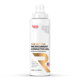 Red Medical Supplies age-defying gel bottle closeup non-greasy hydration for microcurrent sessions