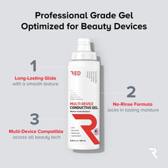RED Medical Supplies ultrasound gel 8.45 oz bottle provides reliable glide for precise treatments.