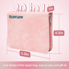 RedFlow travel-friendly kit with compact case stores 30 tools.