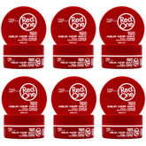 RedOne Aqua Hair Wax jar closeup shows glossy finish and strong hold for structured styles.