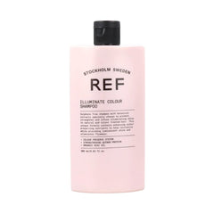 REF Illuminate Colour Shampoo bottle highlighting color protection and luminous shine for natural and color-treated hair.
