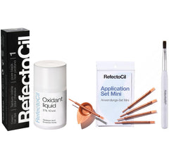 Refectocil Black Cream Dye application set for precise color application
