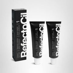 RefectoCil cream dye application demonstrates easy shade mixing for personalized, long-lasting color.