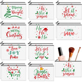 Reginary Christmas cosmetic bags 20pc set keeps cosmetics neatly organized on travels.