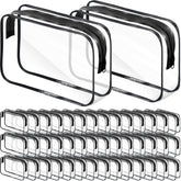 Reginary clear makeup bag 36-pack front view for organized travel kit.