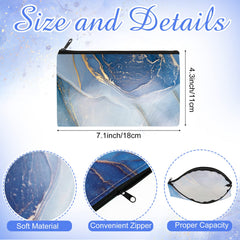 Reginary marble makeup bag set 3 featuring pattern variety for easy item sorting.