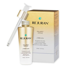 REJURAN Dual Effect Ampoule bottle showing hydration for a glowing complexion