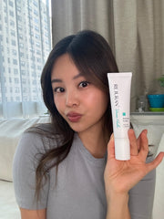 REJURAN Moisture Cream cream spread demonstrates silky texture for quick lasting moisturization