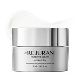 REJURAN Nutritive Cream c-PDRN bottle highlights premium hydration for radiant skin.
