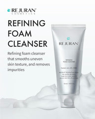 REJURAN Refining Foam Cleanser hyaluronic acid droplets during cleansing