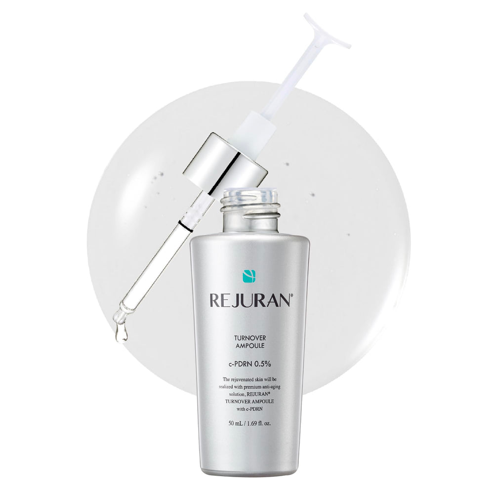 REJURAN Turnover Ampoule bottle-cap closeup for at-home skincare routines