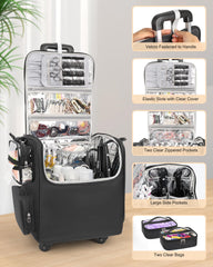 Relavel adjustable dividers reconfigure the interior for bulky tools.