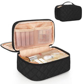 Relavel bolsa maquillaje compacta portátil, ideal para viajar y organizar esenciales.