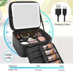 Relavel detachable storage with brush holders keeps brushes organized.
