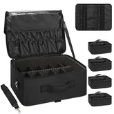 Relavel extra large makeup case front view for travel-ready organization