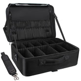 Relavel extra large makeup case front view, efficient travel organization