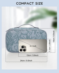 Relavel Flora Butterfly interior with dual-layer layout for lipsticks and brushes, convenient organization on the go.