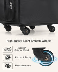 Relavel hairstylist bag with four wheels enables smooth, effortless airport transitions.
