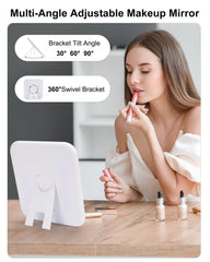 Relavel makeup brush holder storage keeps brushes upright and accessible.