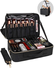 Relavel makeup case adjustable dividers for customizable space