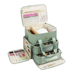Relavel Nail Polish Organizer front view shows durable construction for travel