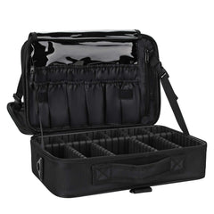 Relavel travel makeup case front view highlights durability for protected cosmetics on the go.