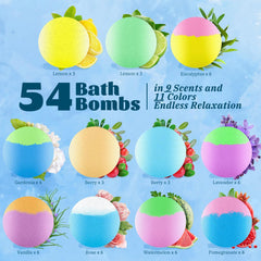 RelaxRose bath bombs scent varieties display multiple fragrances for personalized self-care.