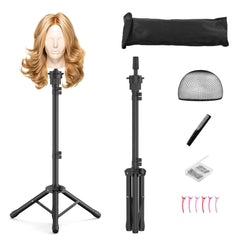 Relx wig head stand base stability offers a steady styling platform.