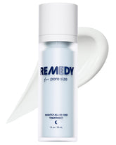 Remedy Science Pore Size Serum bottle showcasing targeted pore minimization for smoother skin.