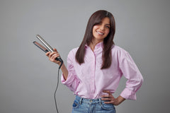 Remington S8540 keratin protect turbo boost button for faster styling without extra heat.