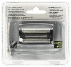 Remington SPF-PF replacement head foil-assembly highlights interceptor technology for precision cutting.