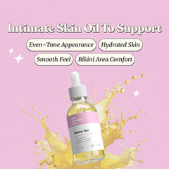 Renew Her oil dropper closeup—rich, soothing formula for irritation relief.