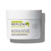 Replenix Glycolic Acid 10% pads packaging: professional-grade exfoliation at home.